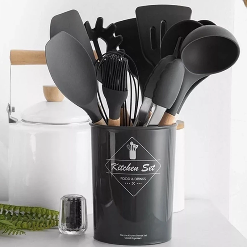 Kit  Premium de utensílios de Silicone |12 Peças